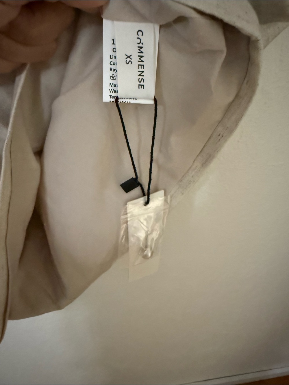 Commense Cotton & Linen Crisscross Neckline Dress - Picture 3 of 6